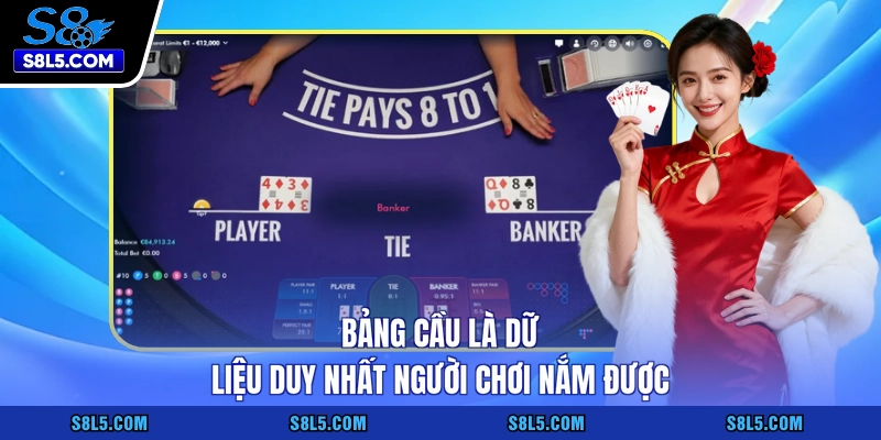 Bảng cầu là dữ liệu duy nhất người chơi nắm được