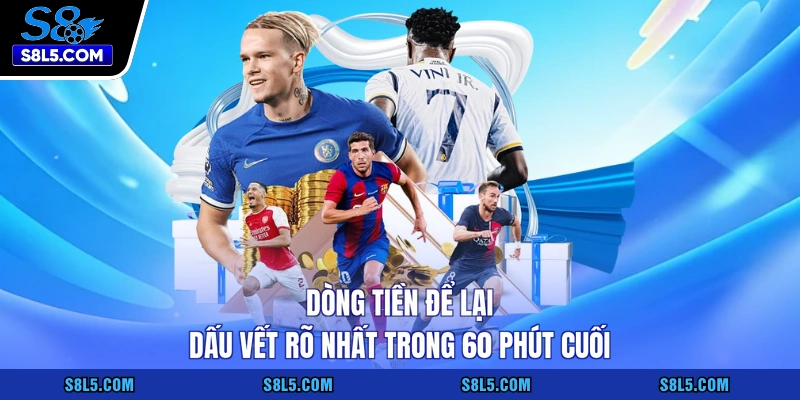Dòng tiền để lại dấu vết rõ nhất trong 60 phút cuối