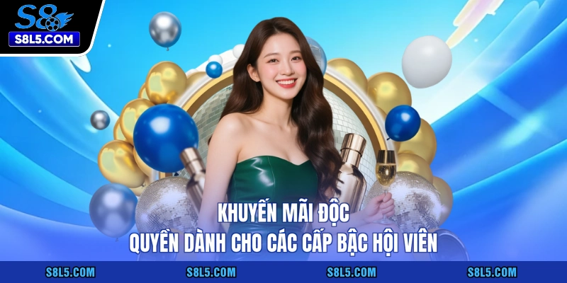 Khuyến mãi độc quyền dành cho các cấp bậc hội viên