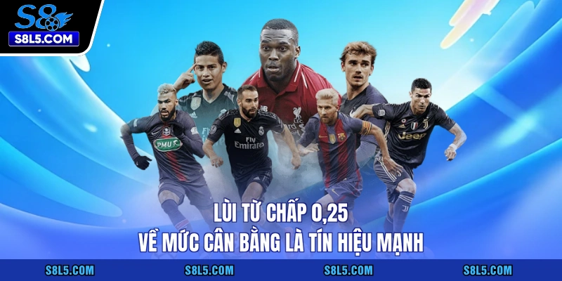 Lùi từ chấp 0,25 về mức cân bằng là tín hiệu mạnh