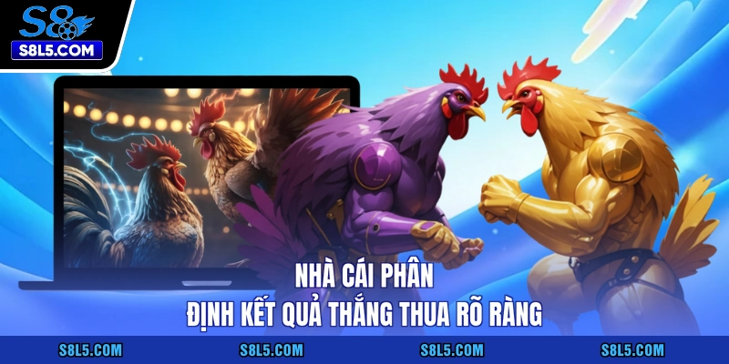 Nhà cái phân định kết quả thắng thua rõ ràng
